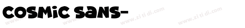 cosmic sans字体转换